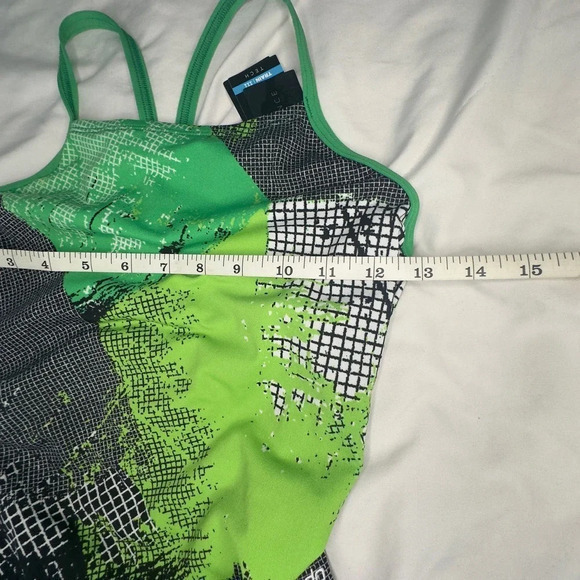 Speedo performance endurance Free Back Swimsuit green size 28 train - Picture 5 of 8